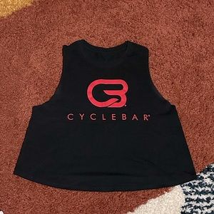 Cyclebar Red Logo Crop Tank - Size L